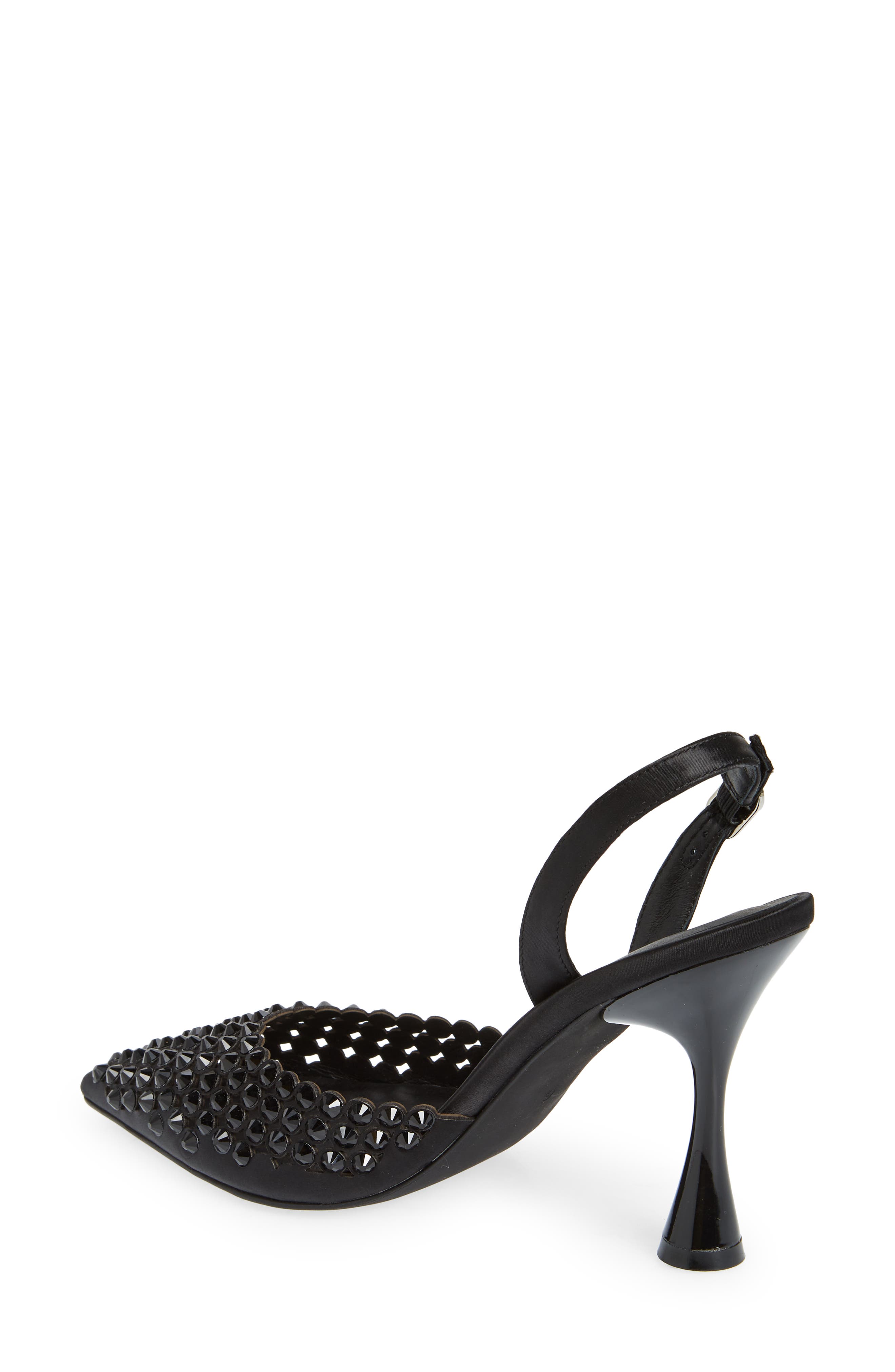 Jeffrey Campbell Shiner Slingback Rhinestone Pointed Toe Pump, Alternate, color, 