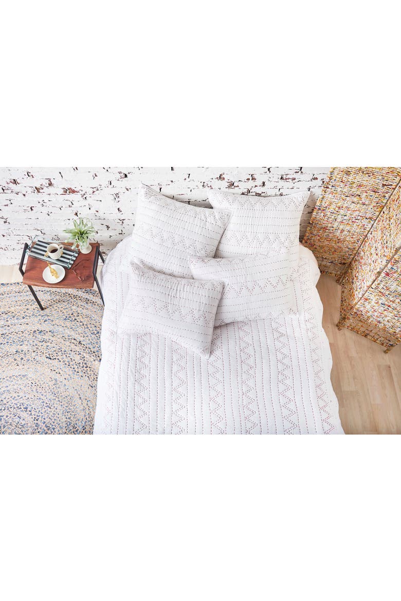 26" x 26" Breck Cotton Euro Sham - Machine Washable, Alternate, color, White