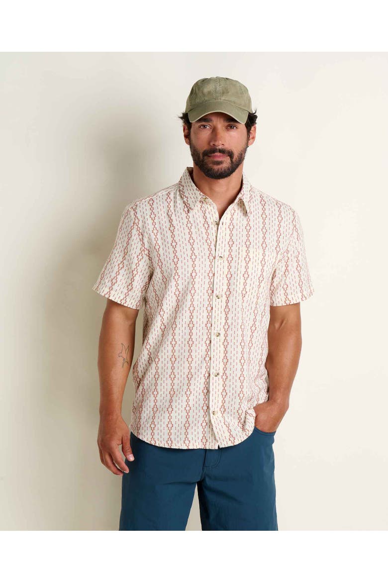 Treescape Short Sleeve Shirt, Main, color, Salt