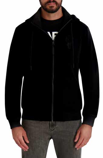 KARL LAGERFELD PARIS Zip Fleece Hoodie