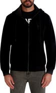 KARL LAGERFELD PARIS Zip Fleece Hoodie