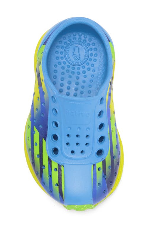 Native Shoes Robbie Floral Water Friendly Perforated Slip-on In Blue