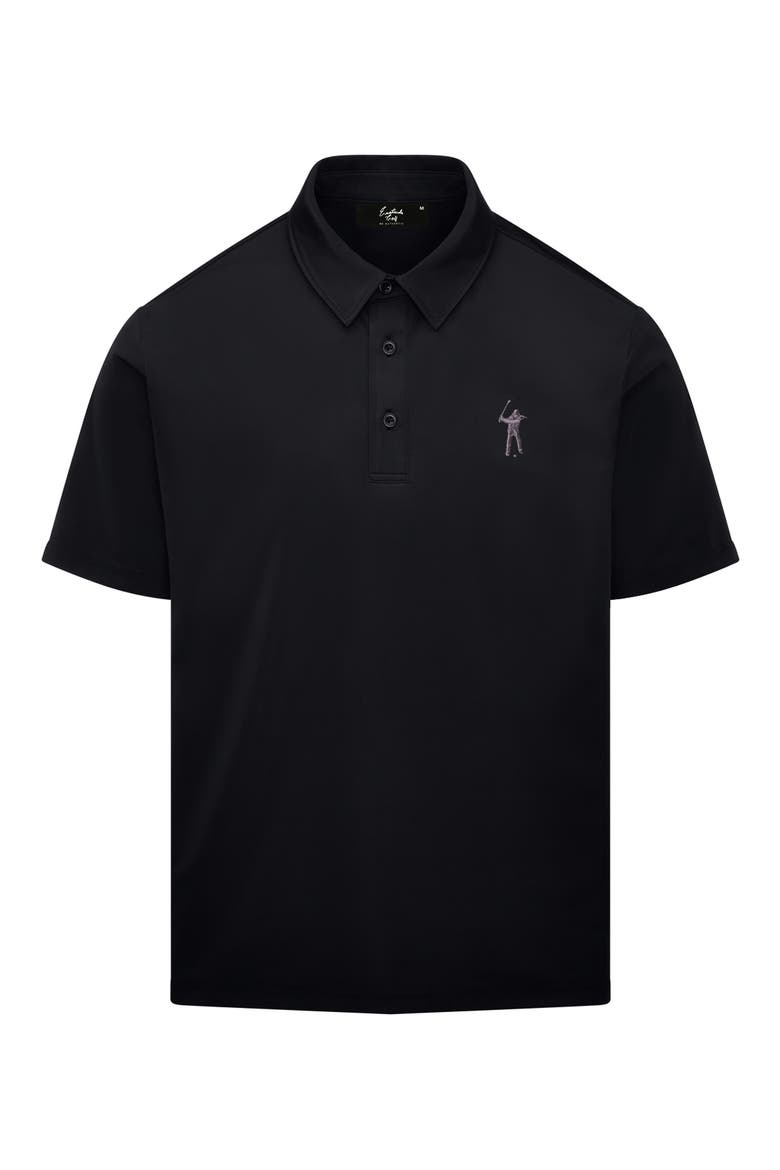 Signature Solid Golf Polo, Alternate, color, BLACK