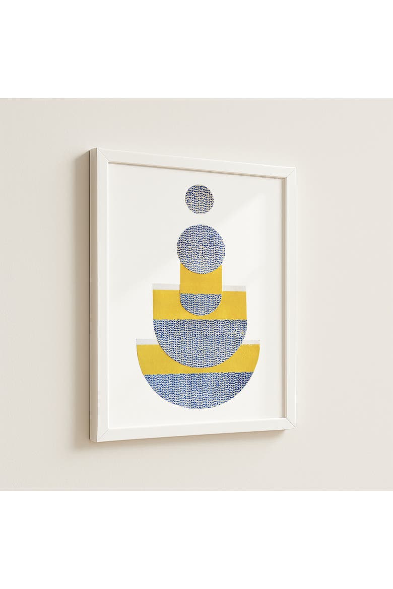 Nesting Small Framed Print, Alternate, color, Yellow
