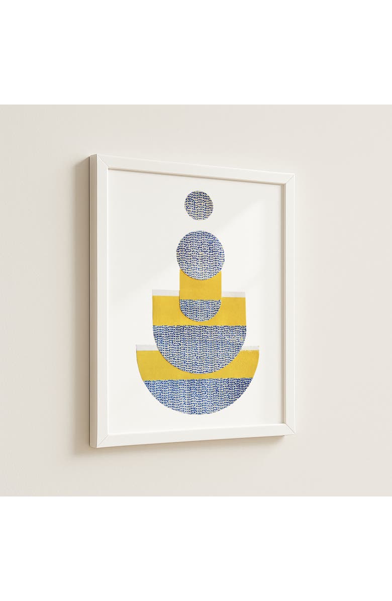 Artxtiles Nesting Small Framed Print, Alternate, color, Yellow
