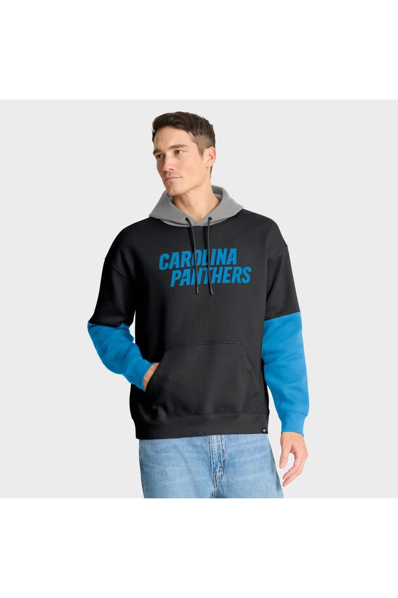 Men's Fanatics Black Carolina Panthers Helmet Pullover Hoodie, Alternate, color, Black