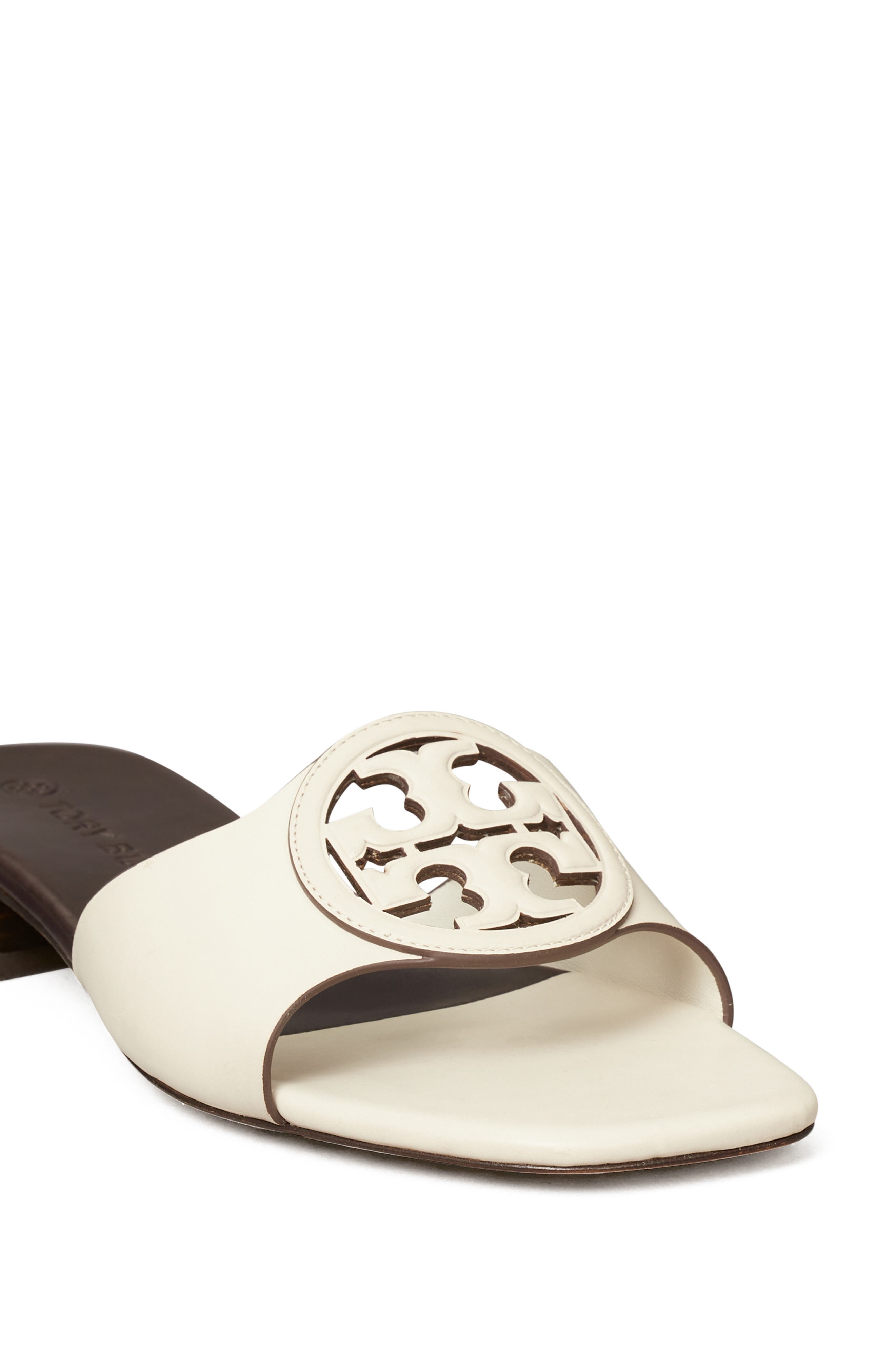 Bombé Miller Slide Sandal, Alternate, color, NEW IVORY/ COCONUT