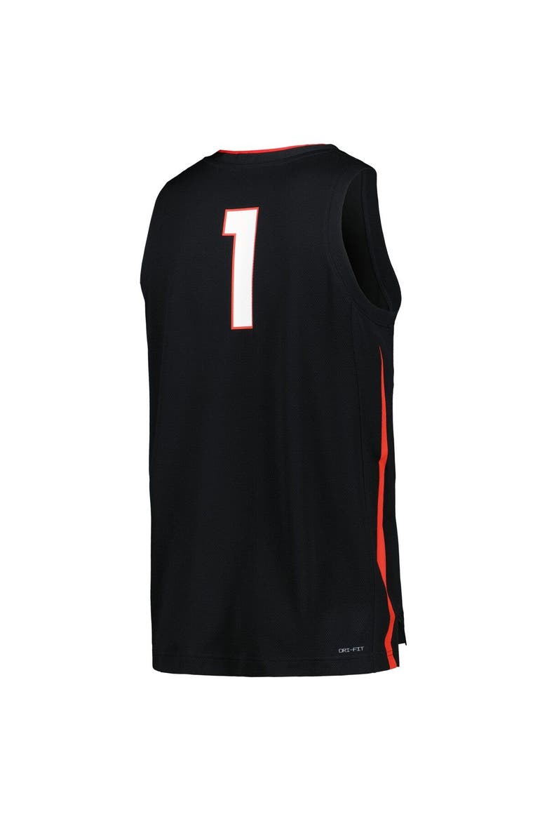 Men's Nike Black Gonzaga Bulldogs Icon Replica Basketball Jersey, Alternate, color, Black