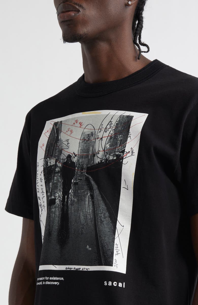Sacai James Dean Cotton Graphic T-Shirt, Alternate, color, 