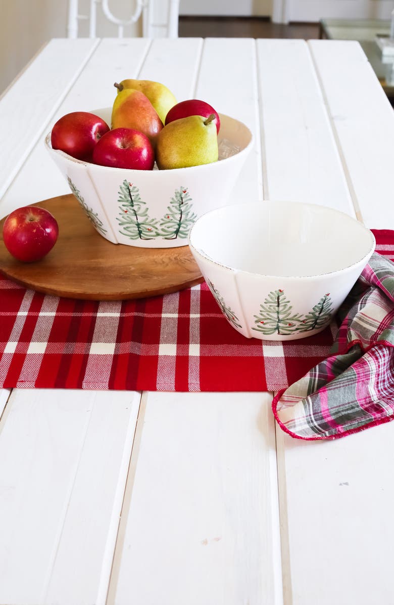 VIETRI Lastra Holiday Large Stacking Serving Bowl, Alternate, color,