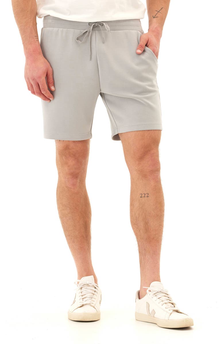 Threads 4 Thought Garrett Peached Drawstring Shorts, Main, color, Anchor