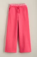 Treasure & Bond Kids' Mixed Waist Wide Leg Fleece Pants