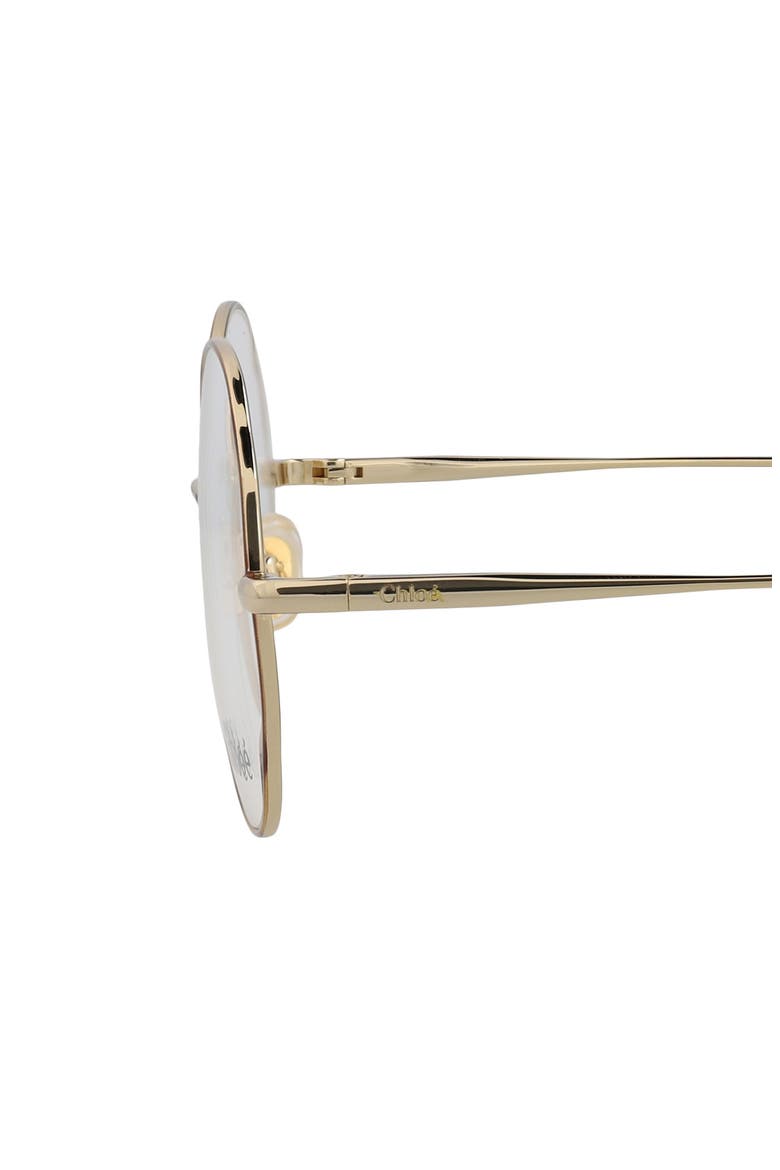 Core 53mm Round Optical Glasses, Alternate, color, HAVANA GOLD TRANSPARENT