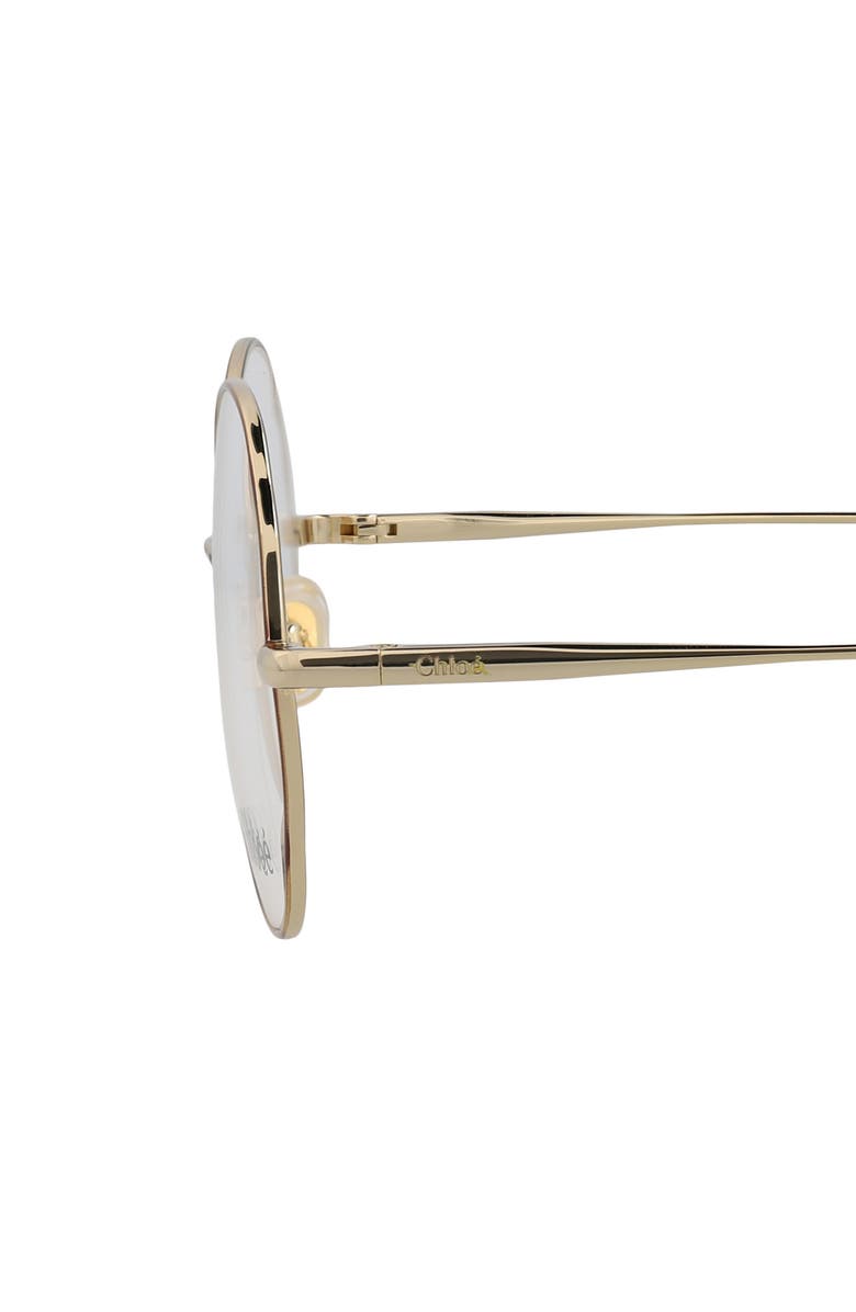 Chloé Core 53mm Round Optical Glasses, Alternate, color, 