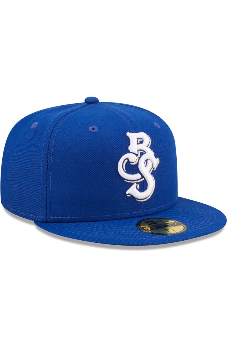New Era Men's New Era Blue Biloxi Shuckers Authentic Collection 59FIFTY Fitted Hat, Alternate, color, Blue