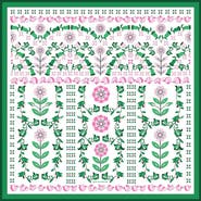 Jessie Zhao New York Ivy Parterre Double Sided Silk Scarf