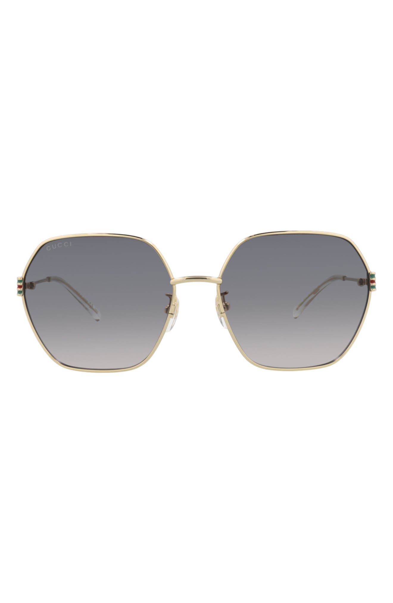 Gucci 60mm Geometric Sunglasses