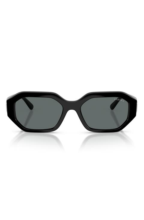 54mm Geometric Polarized Sunglasses