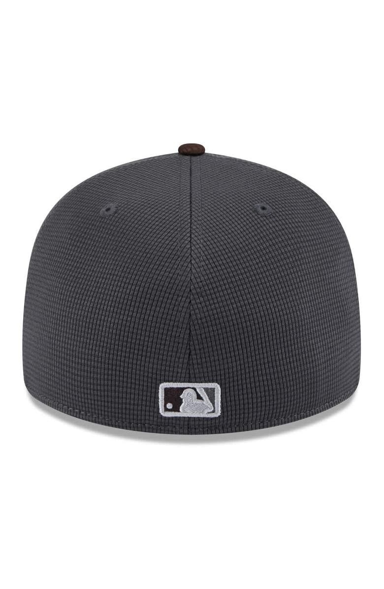 New Era Men's New Era  Gray/Brown San Diego Padres 2025 Batting Practice Low Profile 59FIFTY Fitted Hat, Alternate, color, 