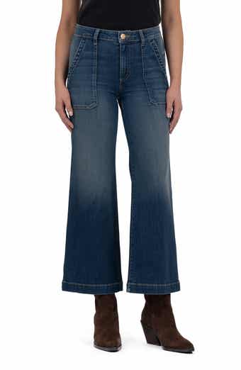 KUT from the Kloth Meg Utility Pocket High Waist Wide Leg Jeans
