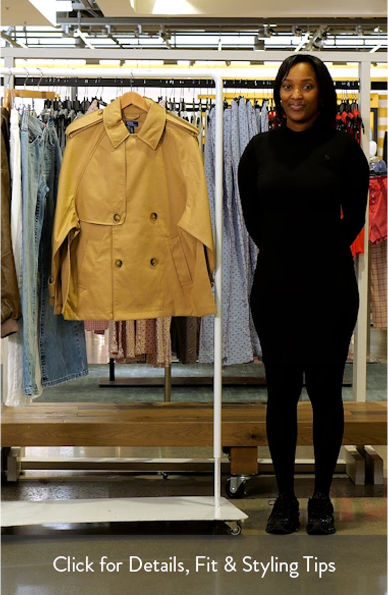 Balloon Cotton Twill Trench Coat, sales video thumbnail