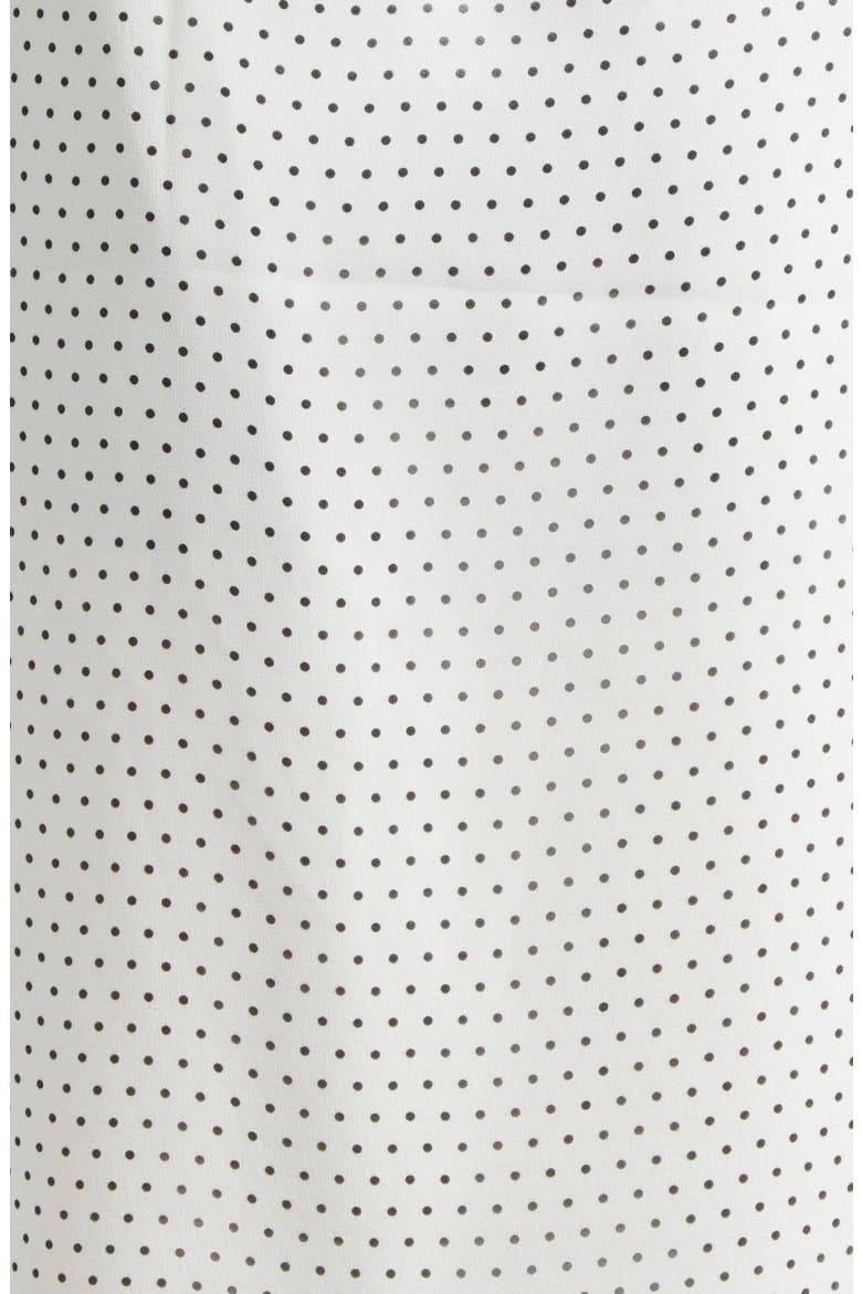 Gender Inclusive Celerie Polka Dot Silk Slip Skirt, Alternate, color, IVORY/ BLACK POLKADOT