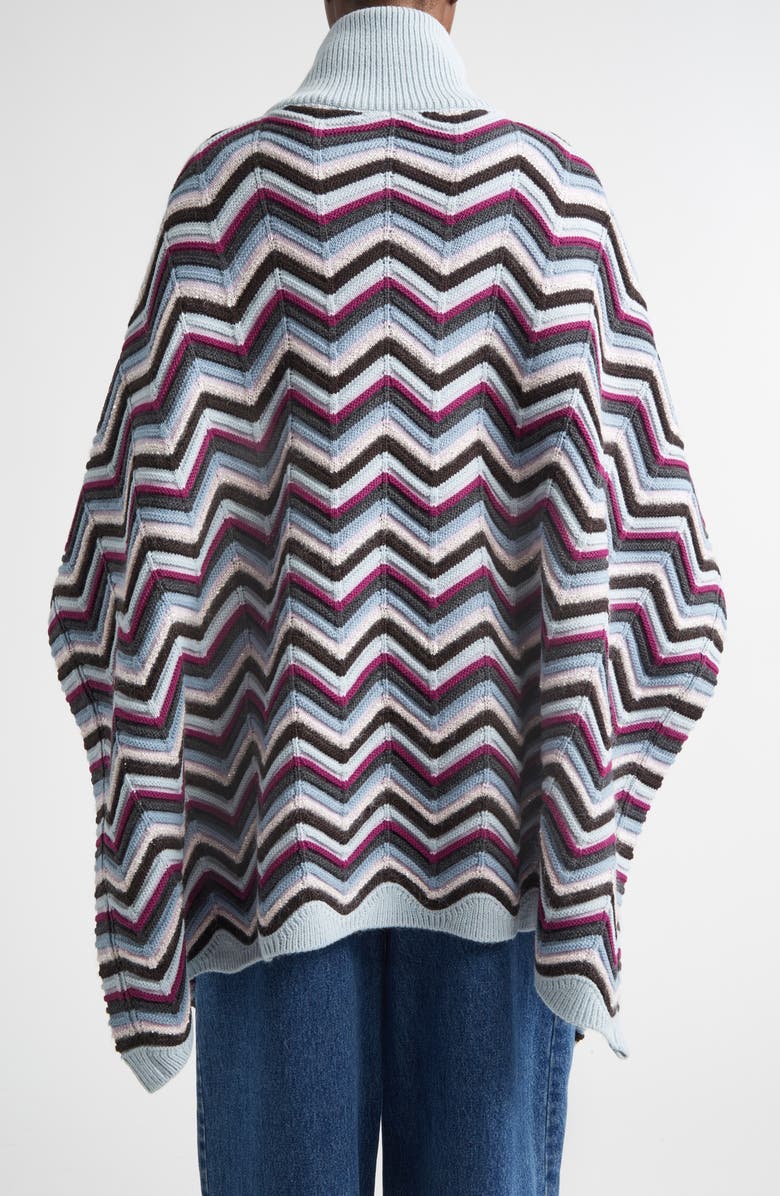 Missoni Zigzag Sequin Poncho, Alternate, color, 0001 Blue Multi