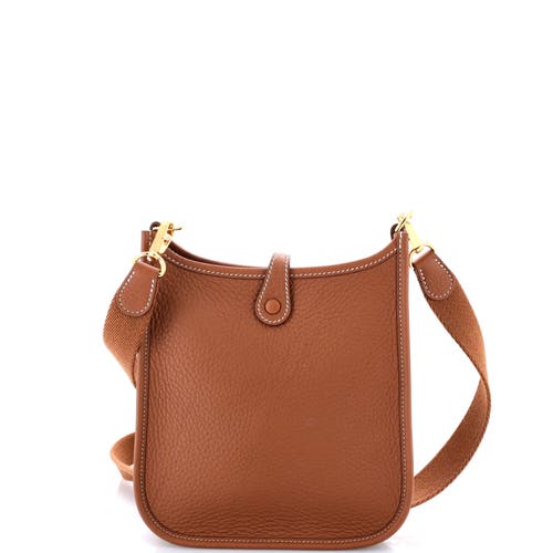 Pre-owned Hermes Hermes Evelyne Bag Gen Iii Clemence Tpm In Gold