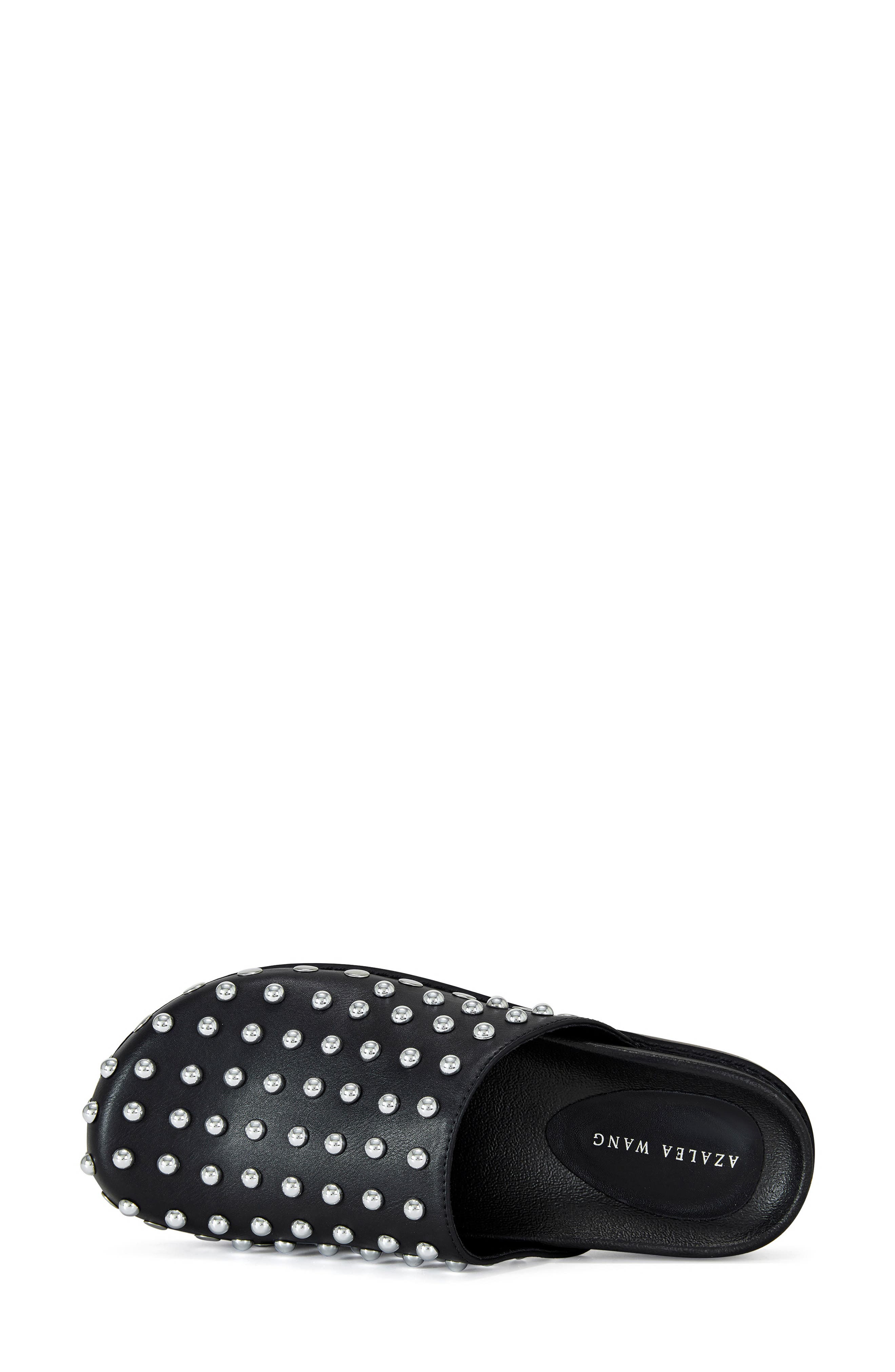 AZALEA WANG Traverse Studded Mule, Alternate, color, Black