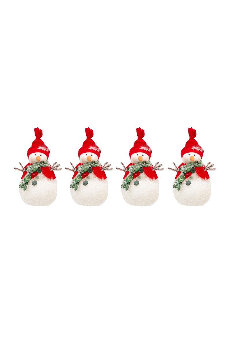 Snowman Family Ornament A/4, Main, color, White
