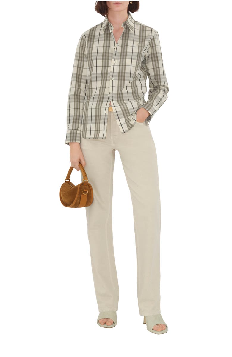 Burberry Regular Fit Check Cotton Shirt, Main, color, Cotton