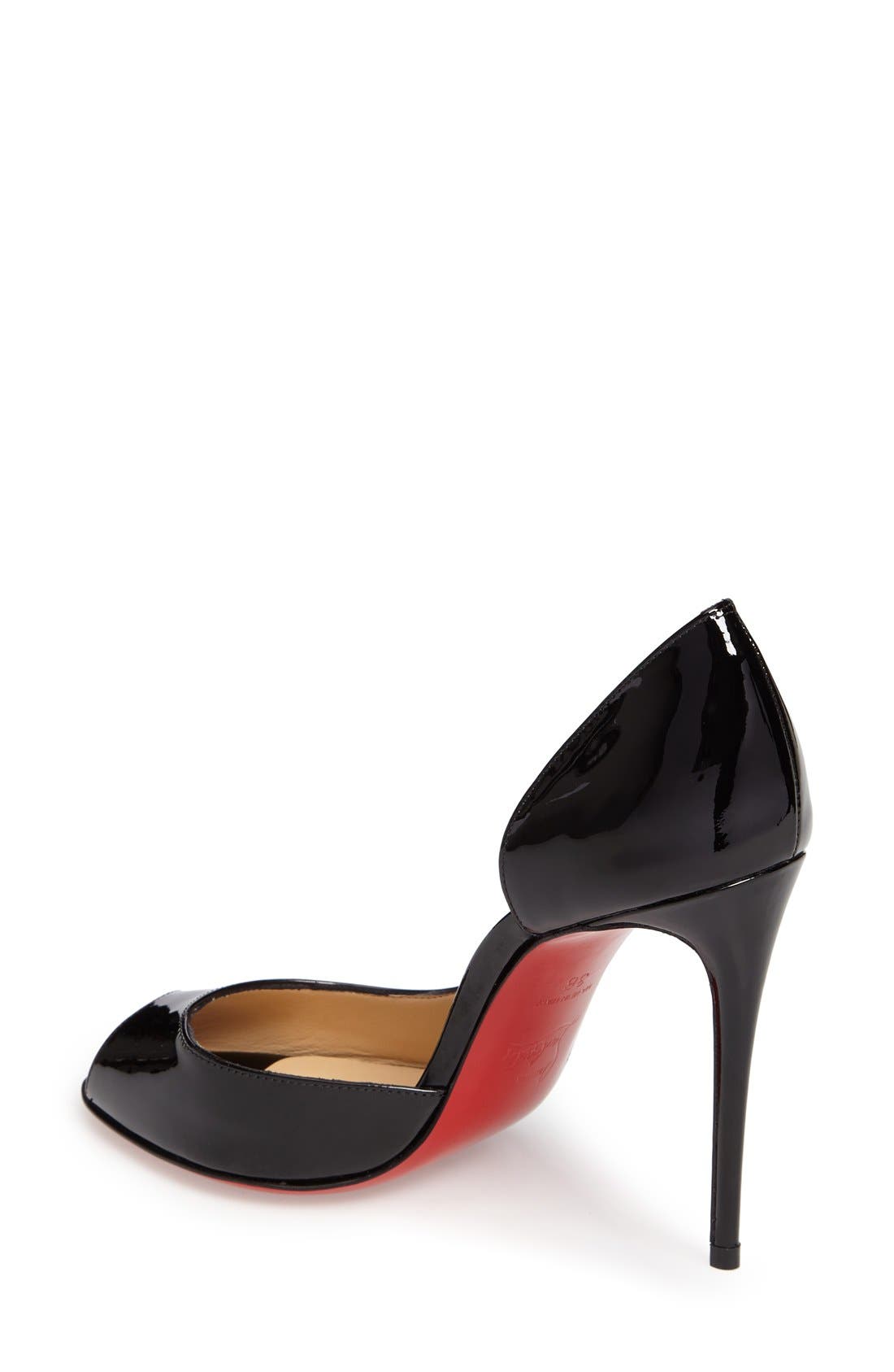 Christian Louboutin Demi Half d'Orsay Peep Toe Pump, Alternate, color, 