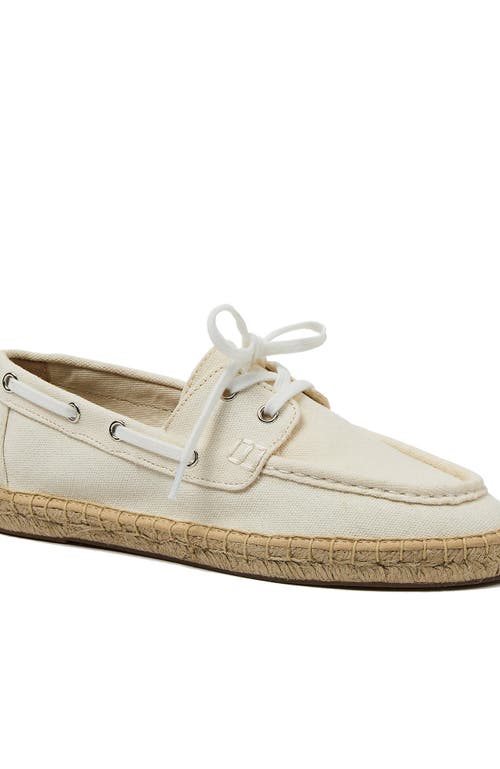 Lands' End Seaport Espadrille Boat Shoes in Off White at Nordstrom, Size 10