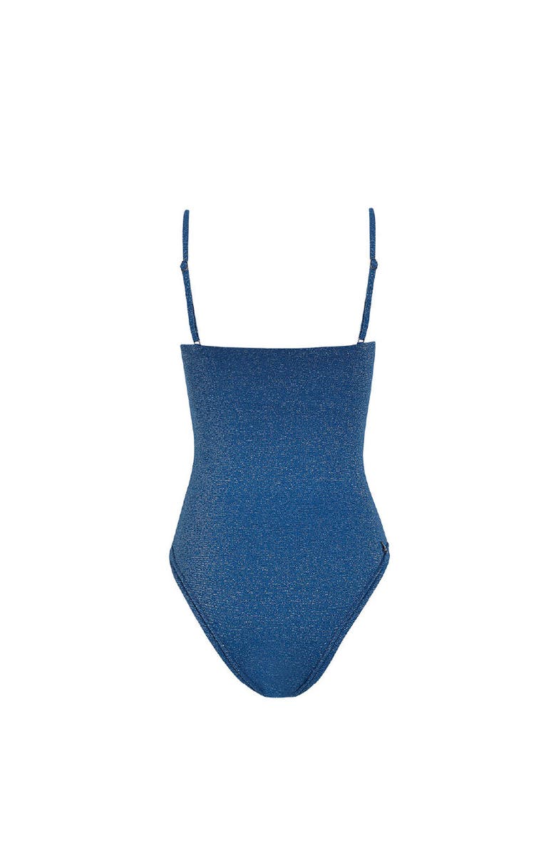 KIBYS Sacred Sun Nube Luxe Shimmer Sculpting One Piece, Alternate, color, Shimmery Blue