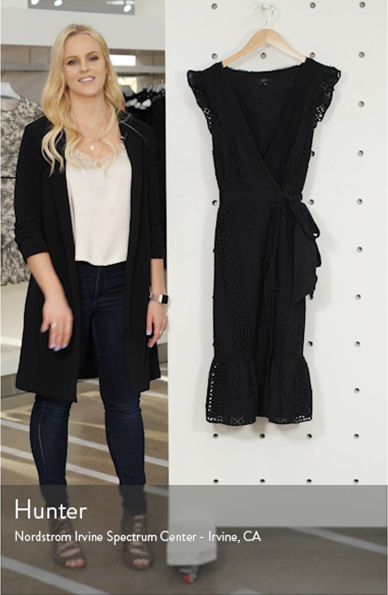 All Over Eyelet Wrap Dress, sales video thumbnail