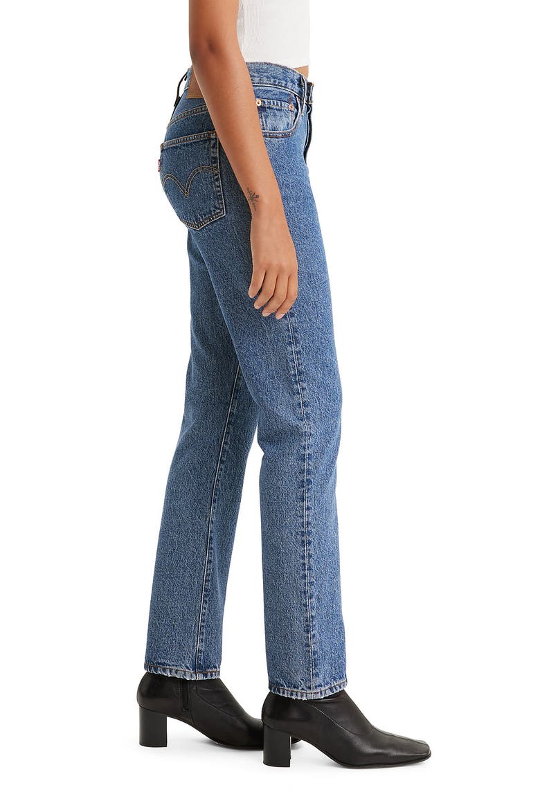 501® Original High Waist Straight Leg Jeans, Alternate, color, SHOUT OUT STONE