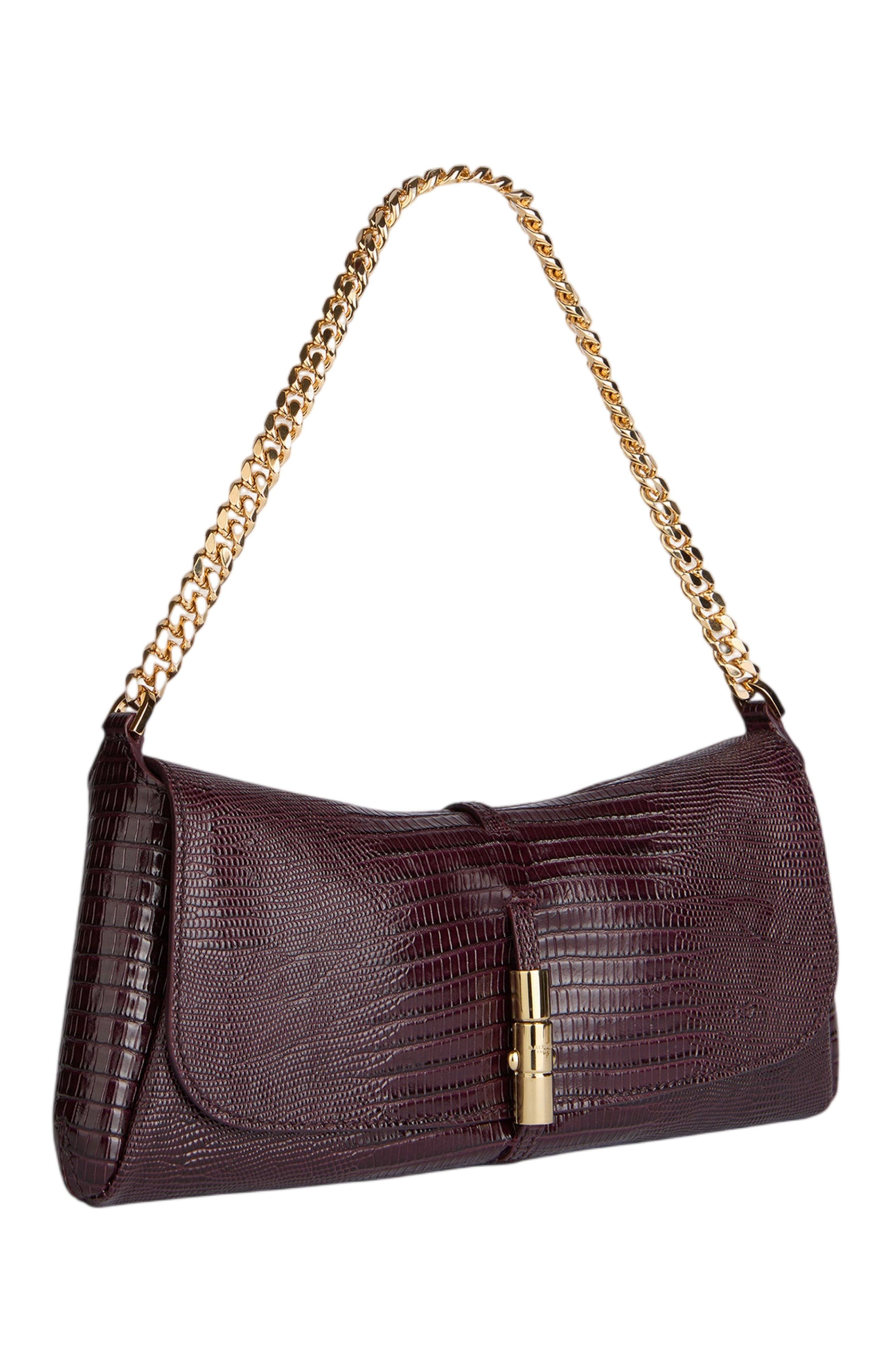 Embossed Leather Metropolis Bag, Alternate, color, Red