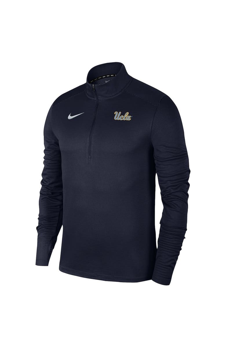 Nike Men's Nike Navy UCLA Bruins Pacer Quarter-Zip Pullover Jacket, Main, color,