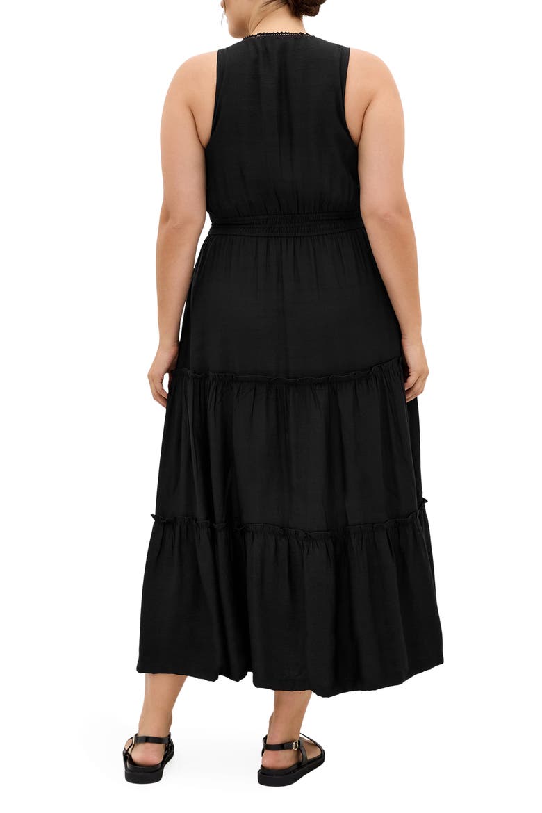 Azaria Sleeveless Maxi Dress, Alternate, color, BLACK
