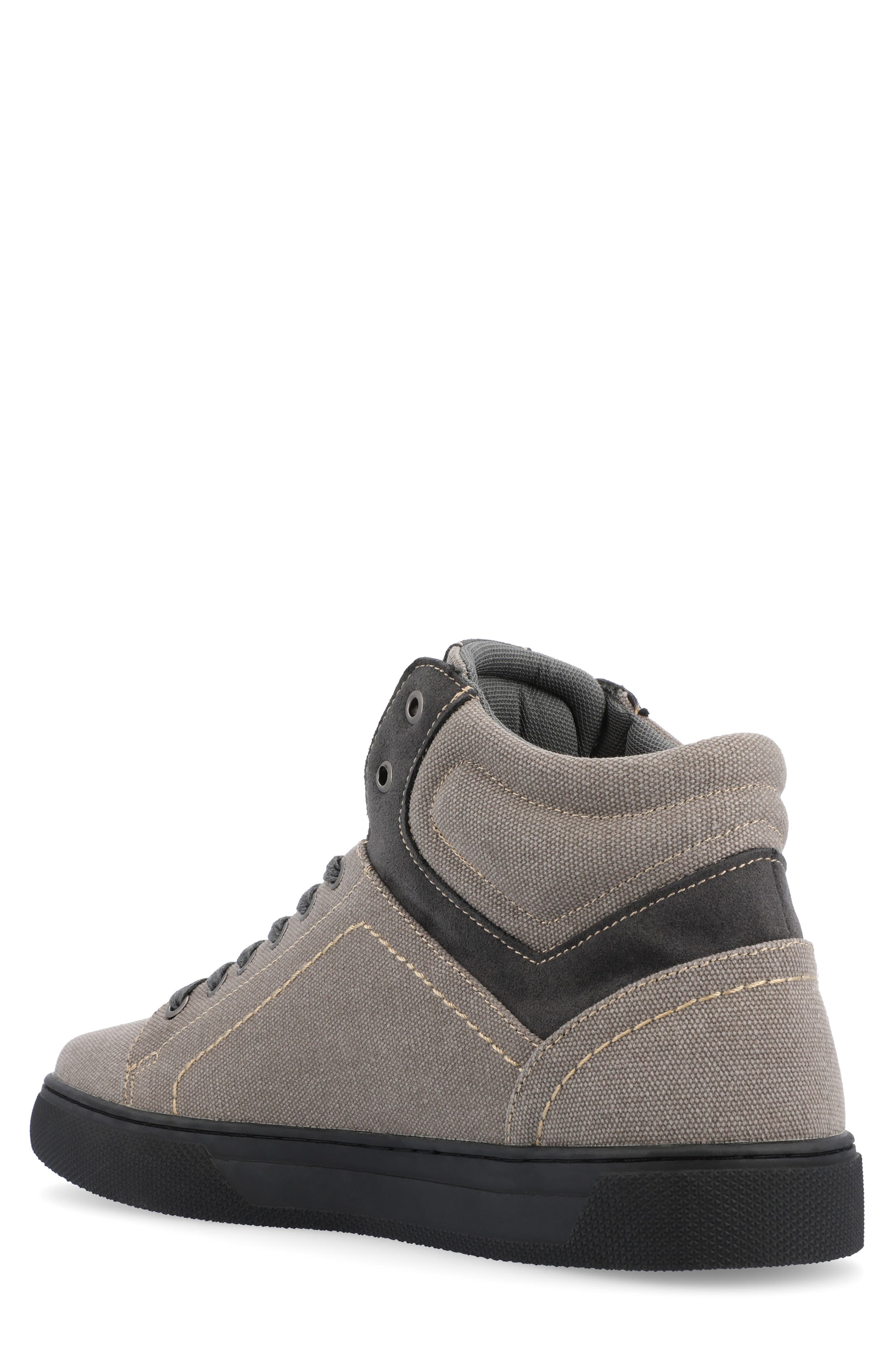 VANCE CO Justin High Top Sneaker, Alternate, color, Light Grey