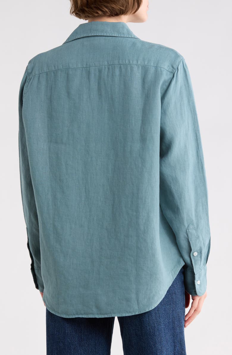 Frank & Eileen Relaxed Fit Linen Button-Up Shirt, Alternate, color, Eucalyptus