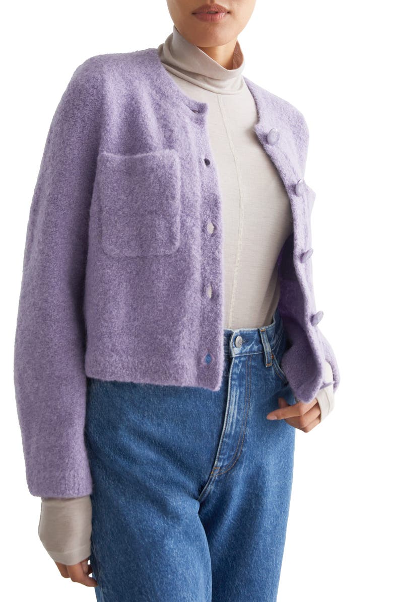 & Other Stories Alpaca Blend Cardigan, Main, color, 