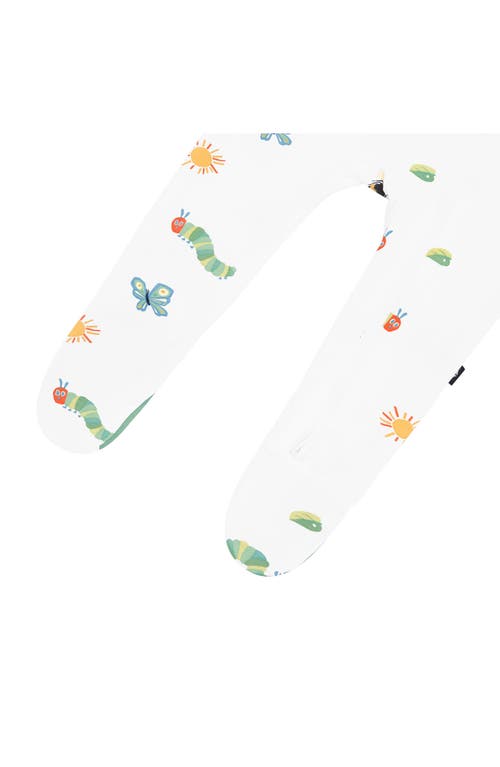 Kyte Baby Kids' 'the Very Hungry Caterpillar' Zip-up Romper In White