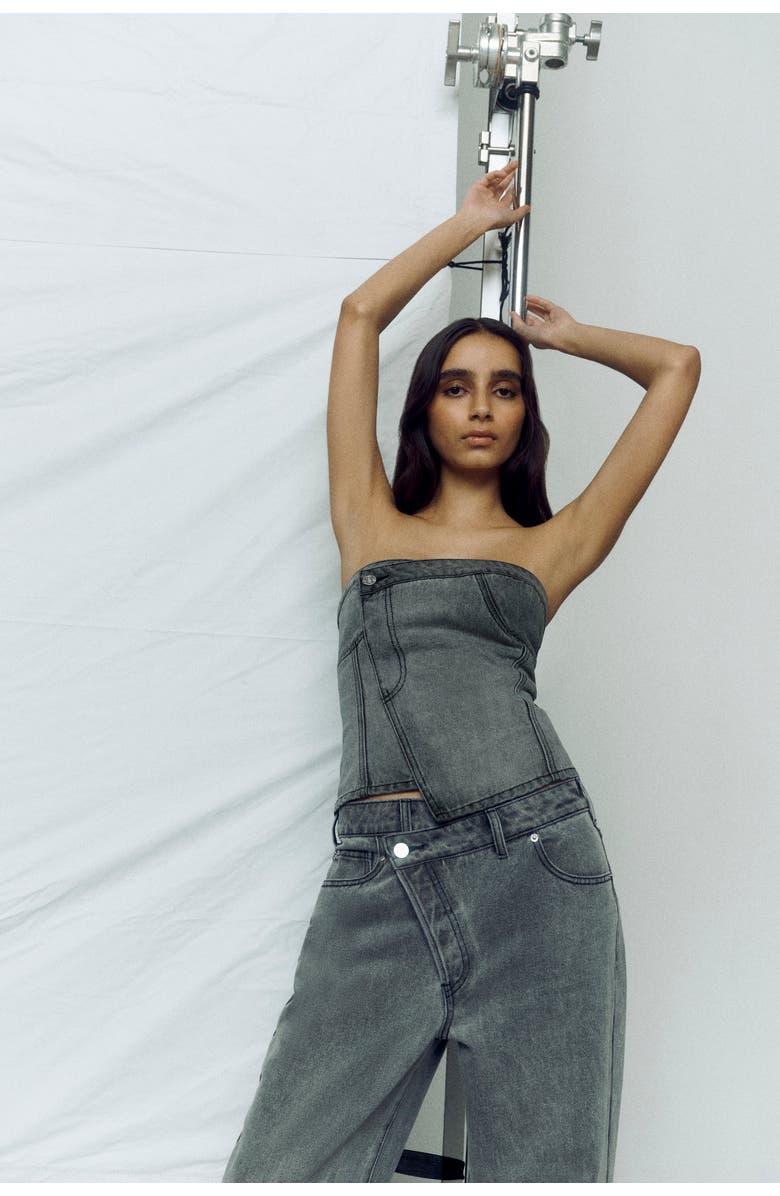 ONE OF OTHERS Hutton Bustier, Alternate, color, Storm