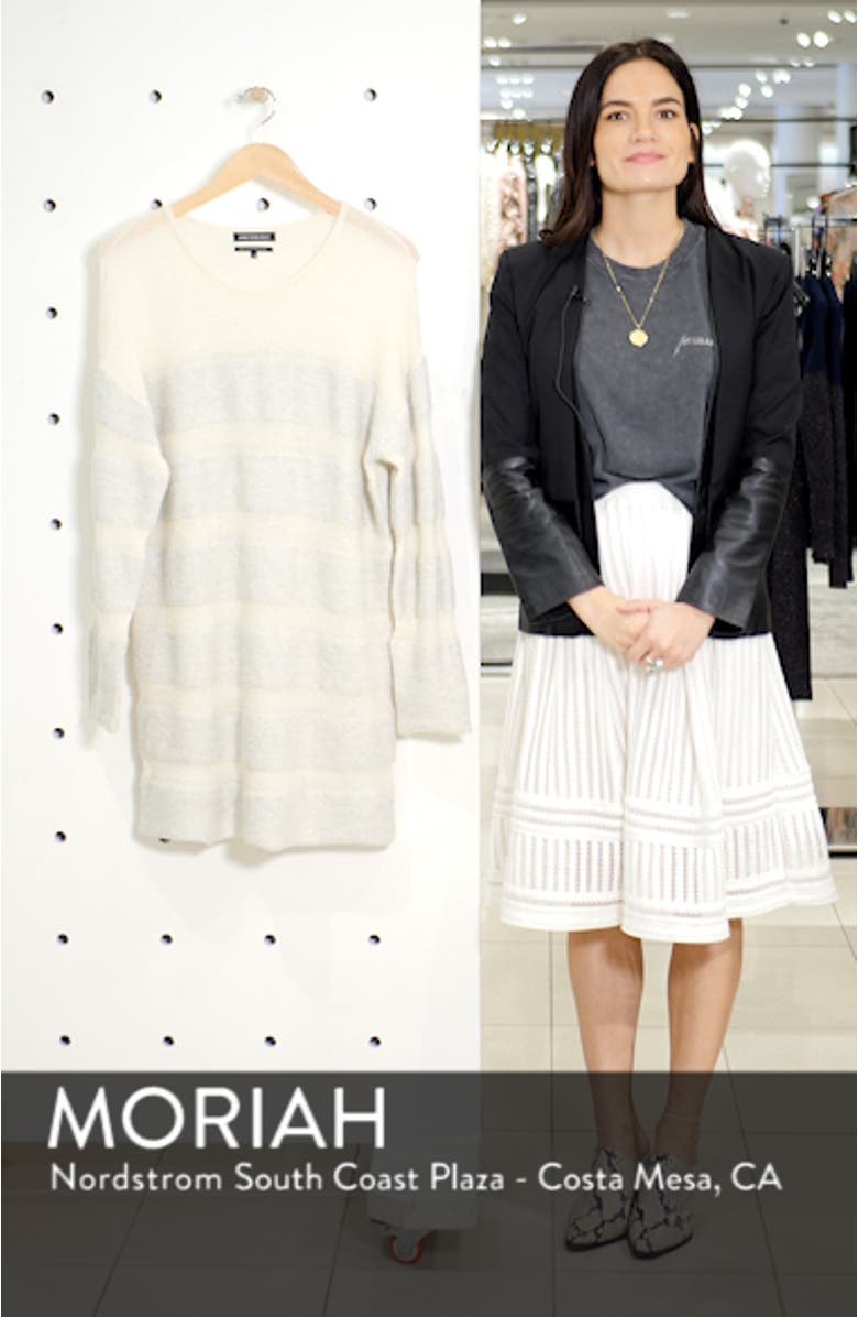 Metallic Stripe Sweater Dress, sales video thumbnail