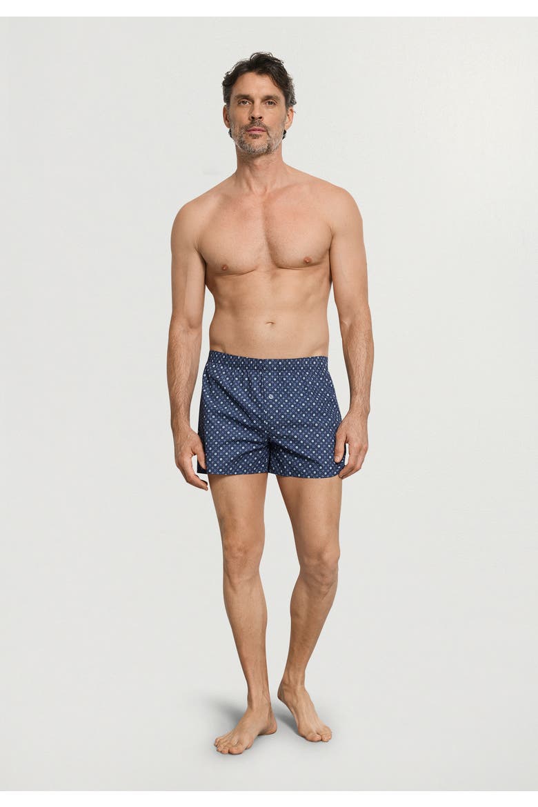 Fancy Woven Cotton Boxer, Alternate, color, Squared Harmony