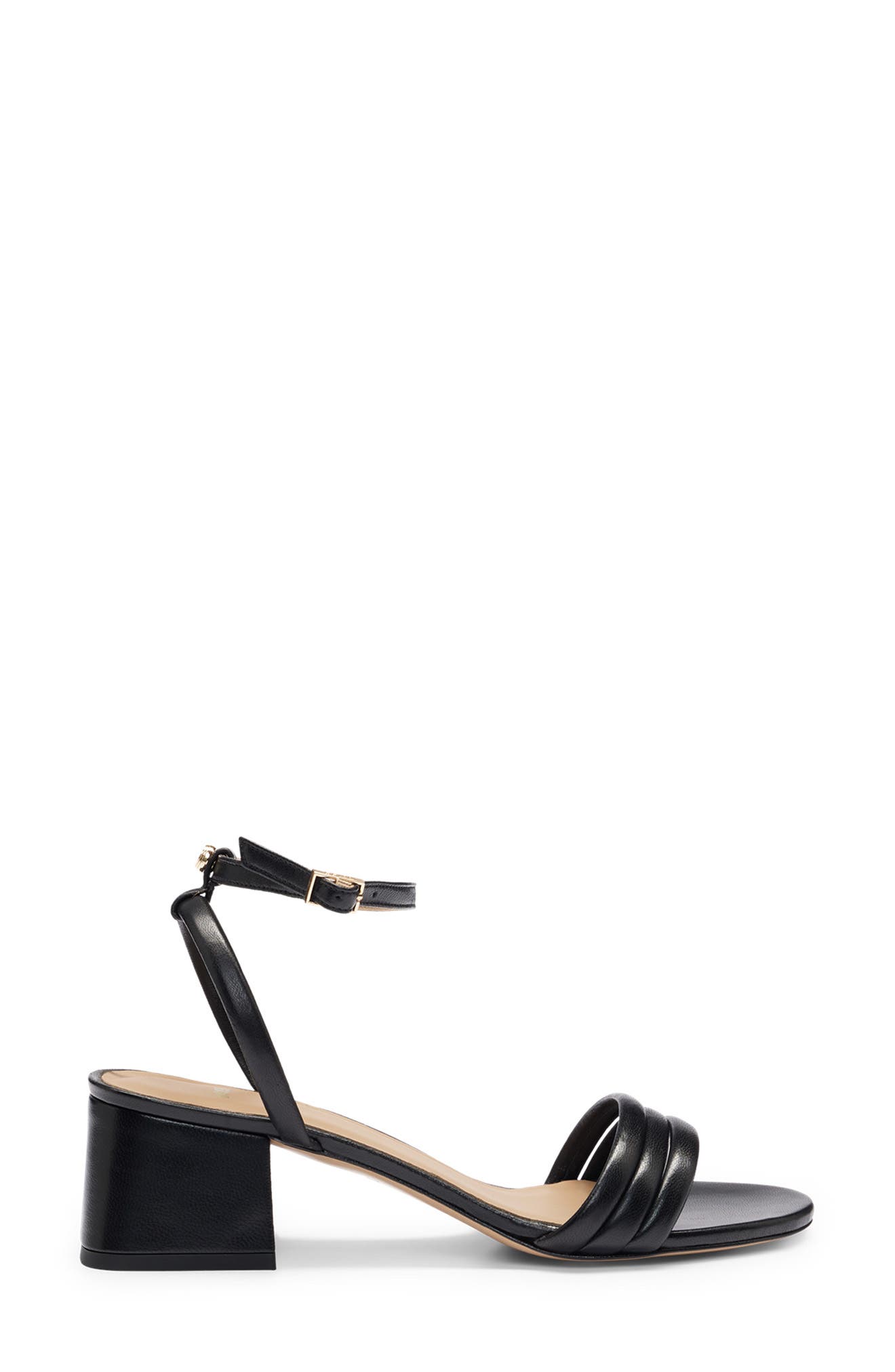 BOSS Melanie Ankle Strap Sandal, Alternate, color, Black