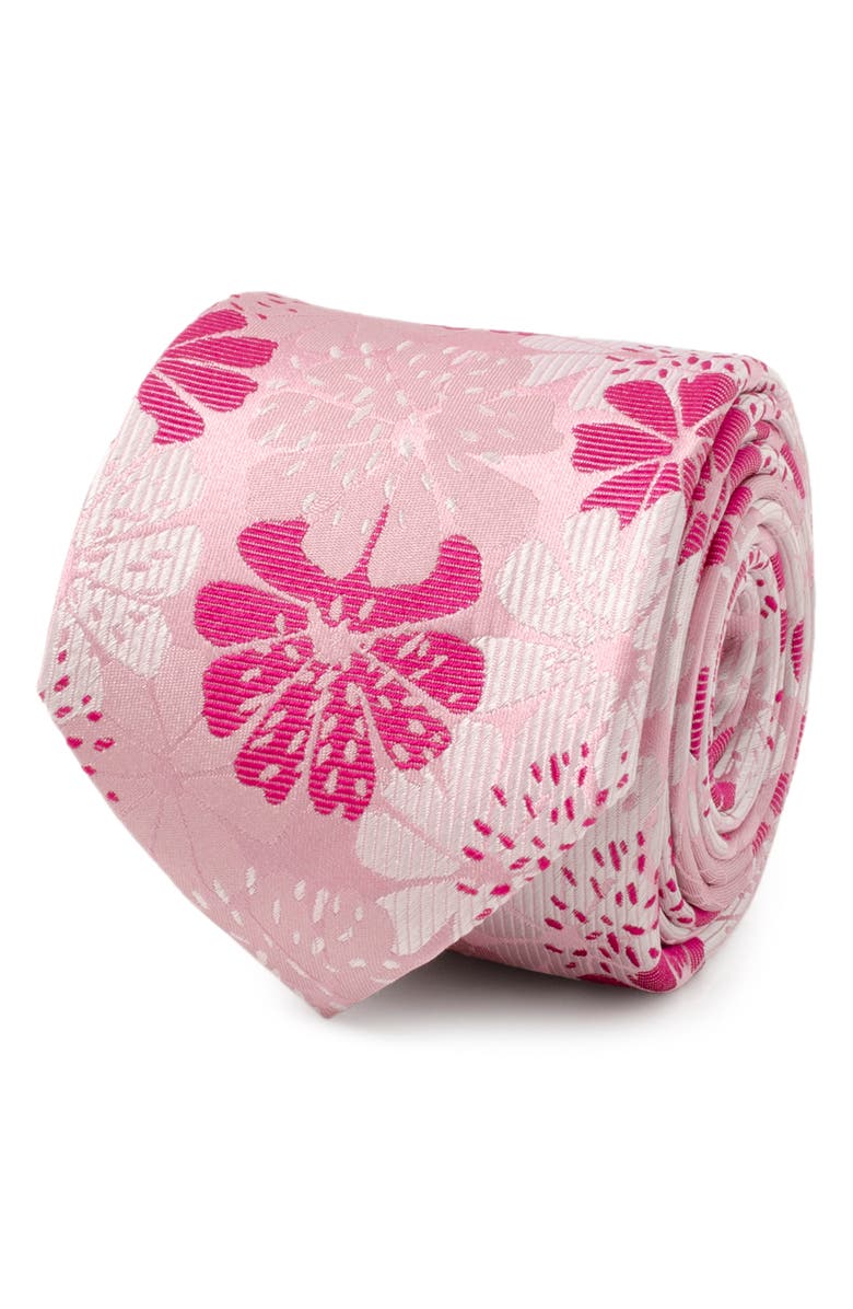 Cufflinks, Inc. Pink Floral Silk Tie, Alternate, color, Pink