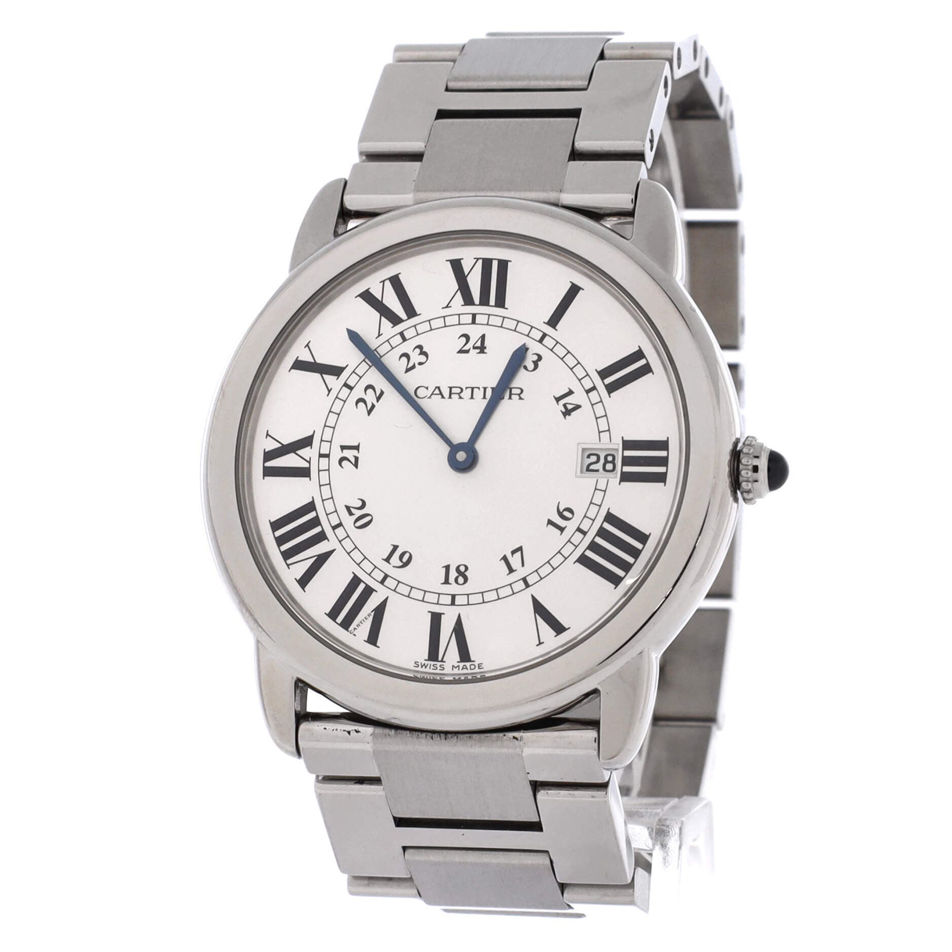 Ronde Solo de Cartier Quartz Watch Stainless Steel 36, Alternate, color, Metallic Silver