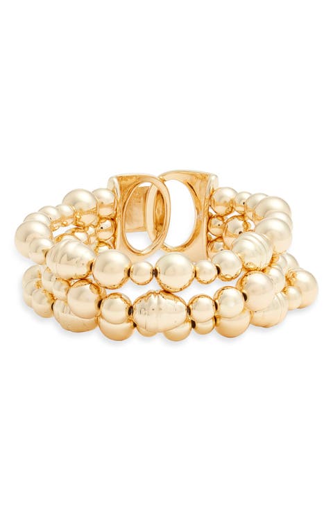 Triple Strand Beaded Bracelet